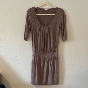 Three Dots Taupe Knit Dress